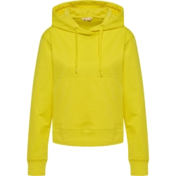Sweat HMLGO 2.0 à capuche Femme Hummel Jaune - Espace-Handball.com