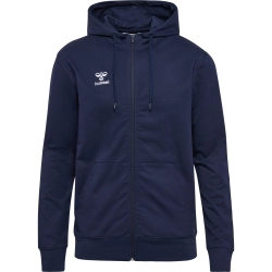 Veste HMLGO 2.0 à capuche Hummel Bleu Marine - Espace-Handball.com