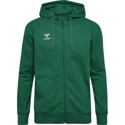 Veste HMLGO 2.0 à capuche Hummel Vert Foncé - Espace-Handball.com