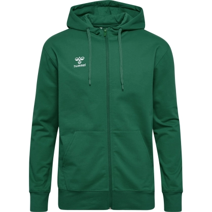 Veste HMLGO 2.0 à capuche Hummel Vert Foncé - Espace-Handball.com