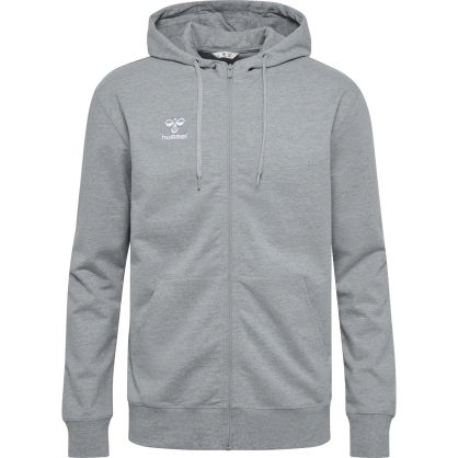 Veste HMLGO 2.0 à capuche Hummel Gris Jr - Espace-Handball.com