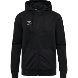 Veste HMLGO 2.0 à capuche Hummel Noir Jr - Espace-Handball.com