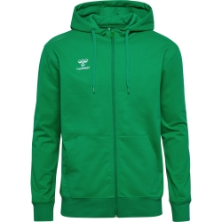 Veste HMLGO 2.0 à capuche Hummel Vert Jr - Espace-Handball.com