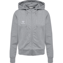 Veste HMLGO 2.0 à capuche Femme Hummel Gris - Espace-Handball.com