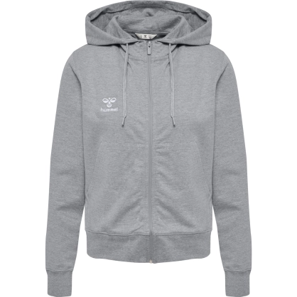 Veste HMLGO 2.0 à capuche Femme Hummel Gris - Espace-Handball.com