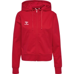 Veste HMLGO 2.0 à capuche Femme Hummel Rouge - Espace-Handball.com