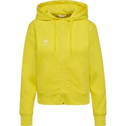 Veste HMLGO 2.0 à capuche Femme Hummel Jaune - Espace-Handball.com