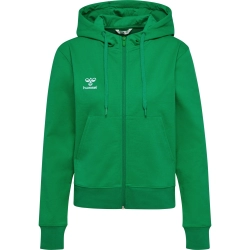 Veste HMLGO 2.0 à capuche Femme Hummel Vert - Espace-Handball.com