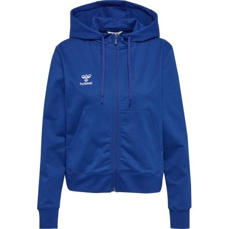 Veste HMLGO 2.0 à capuche Femme Hummel Bleu Roy