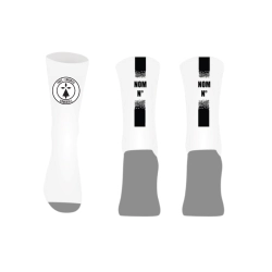 Chaussettes personnalisées Logo TCHB + Nom + Numéro - Espace-Handball.com