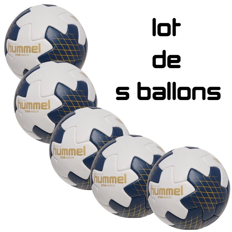 Lot de 5 Ballons HMLStar Match HB Hummel Lot de 5 Ballons HMLStar Match HB Hummel