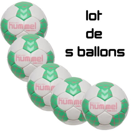 Lot de 5 Ballons HMLClassic Advanced HB Hummel - Espace-Handball.com