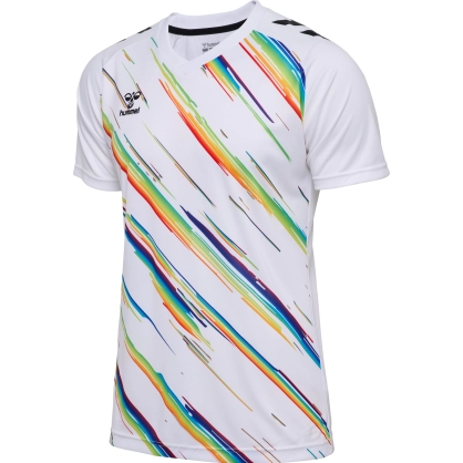 Maillot Triumph Hummel Junior Blanc / Multicolor - Espace-Handball.com