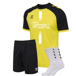 Ensemble League Handball Hummel Jaune/noir - Espace-Handball.com