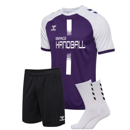 Ensemble League Handball Hummel violet/blanc - Espace-Handball.com