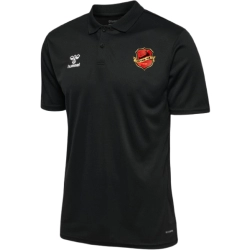 Polo Polyester ou Coton Noir Hummel Dives HB - Espace-Handball.com