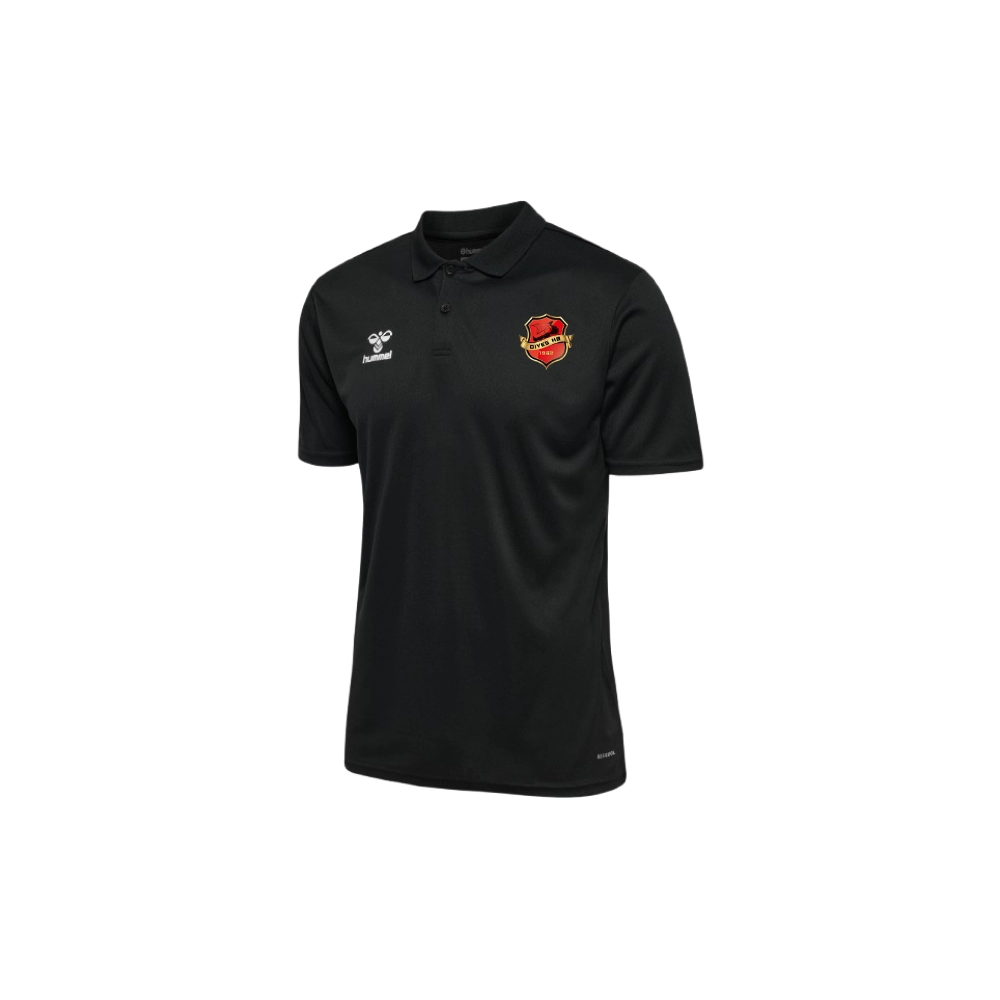 Polo Polyester ou Coton Noir Hummel Dives HB