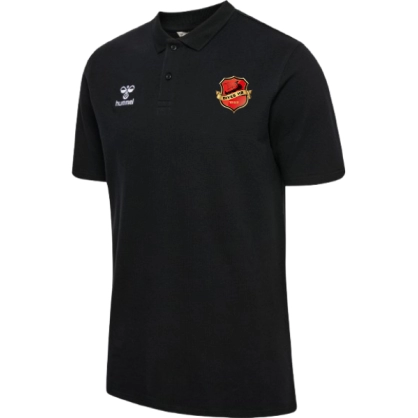 Polo Polyester ou Coton Noir Hummel Dives HB - Espace-Handball.com