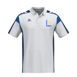 Polo Erima Blanc Brax Handball (logo bleu et jaune) - Espace-Handball.com
