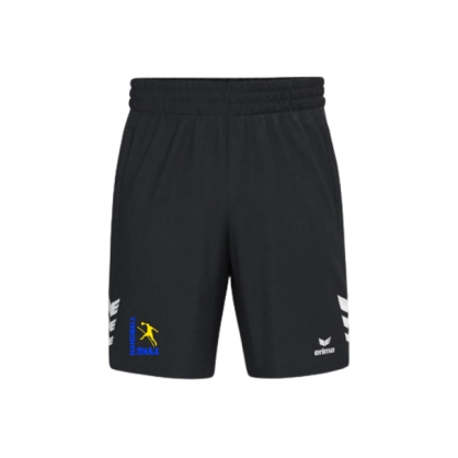 Short Erima Noir Brax Handball (logo bleu et jaune) - Espace-Handball.com
