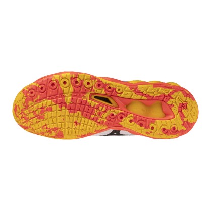 Chaussures Wave Luminous 3 Mizuno blanc/orange - Espace-Handball.com