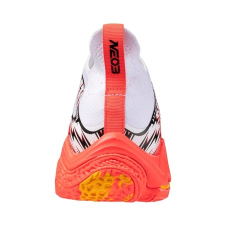 Chaussures Wave Lightning Neo Mizuno blanc/corail/orange