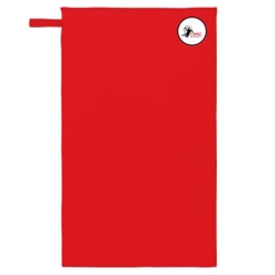 Serviette microfibre Rouge COBSE Handball - Espace-Handball.com