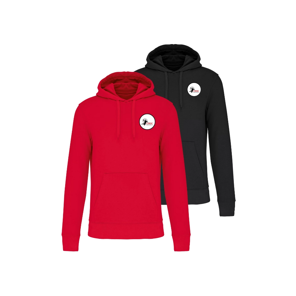 Sweat à capuche Rouge ou Noir COBSE Handball