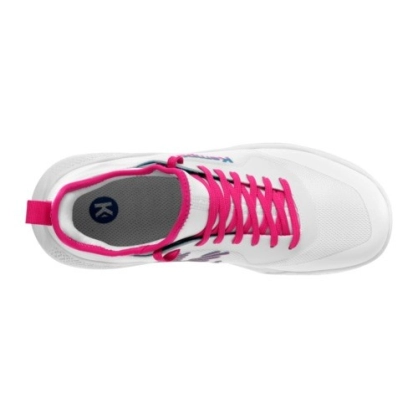 Chaussures KourtFly Junior Kempa Blanc Rose - Espace-Handball.com
