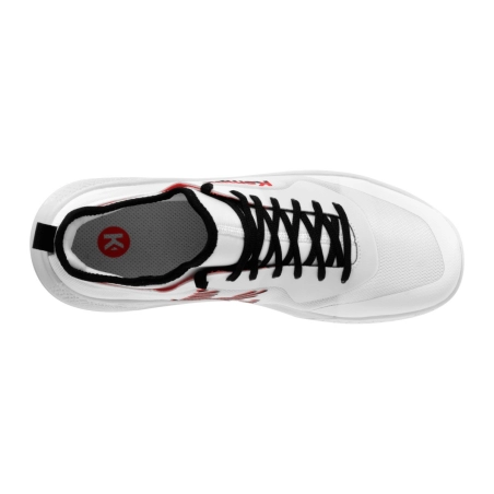 Chaussures KourtFly Junior Kempa Blanc Rouge Noir Chaussures KourtFly Junior Kempa Blanc Rouge Noir