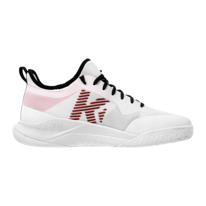 Chaussures KourtFly Junior Kempa Blanc Rouge Noir - Espace-Handball.com