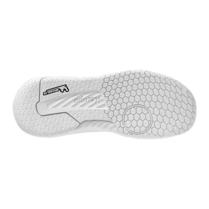 Chaussures KourtFly Junior Kempa Blanc Rouge Noir - Espace-Handball.com