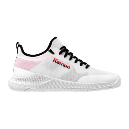 Chaussures KourtFly Junior Kempa Blanc Rouge Noir - Espace-Handball.com