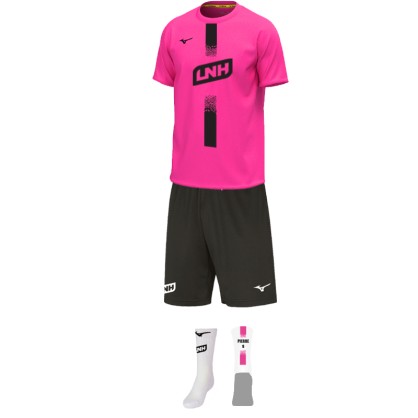 Kit LNH Proligue Mizuno X LNH Adulte Rose - Espace-Handball.com