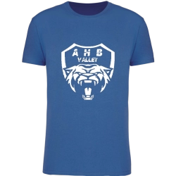 copy of Tee-shirt coton Bio bleu Adulte - AHB VALLET - Espace-Handball.com