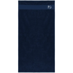 Serviette de bain Bleu marine TUHB (logo brodé) - Espace-Handball.com