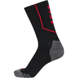 Chaussettes La Flèche Handball Hummel Noir/Rouge - Espace-Handball.com