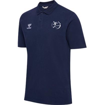 Polo Bleu marine Coton Hummel TUHB - Espace-Handball.com