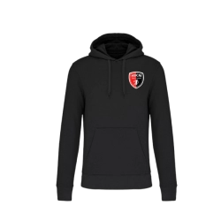 Sweat à capuche avec design dos - noir, adulte - HBC MARSIEN - Espace-Handball.com