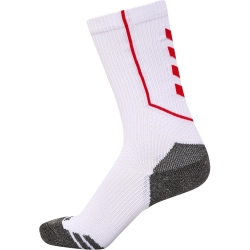 Chaussettes HMLPro Handball Hummel Blanc/Rouge - Espace-Handball.com