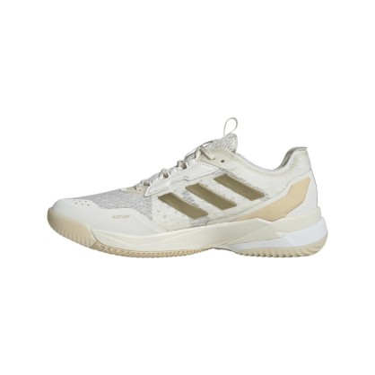 Chaussures Crazyflight 6 Adidas Blanc/Or - Espace-Handball.com