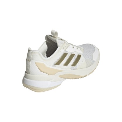 Chaussures Crazyflight 6 Adidas Blanc/Or - Espace-Handball.com