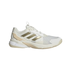 Chaussures Crazyflight 6 Adidas Blanc/Or - Espace-Handball.com