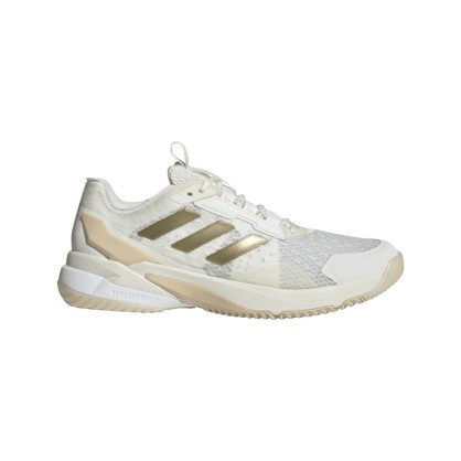 Chaussures Crazyflight 6 Adidas Blanc/Or - Espace-Handball.com