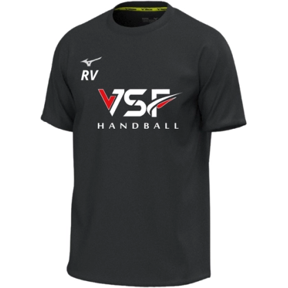 Maillot Mizuno noir VSF Handball (Grand logo) - Espace-Handball.com