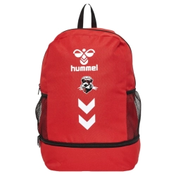 Sac à dos avec compartiment HUMMEL rouge - LEGÉ HBC - Espace-Handball.com
