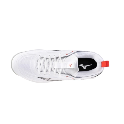 Chaussures Wave Luminous 3 Mizuno Blanche/Gris/Rouge - Espace-Handball.com