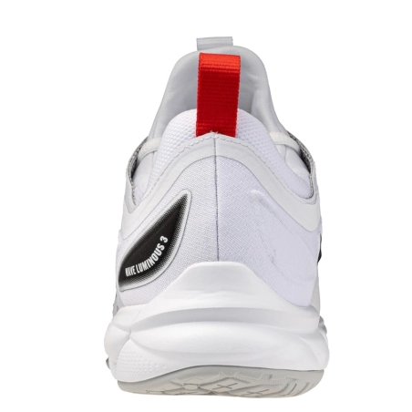 Chaussures Wave Luminous 3 Mizuno Blanche/Gris/Rouge Chaussures Wave Luminous 3 Mizuno Blanche/Gris/Rouge
