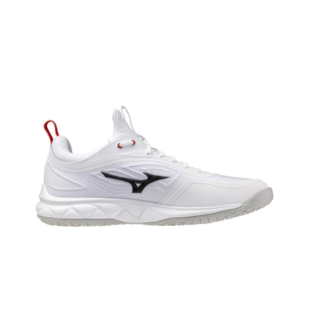 Chaussures Wave Luminous 3 Mizuno Blanche/Gris/Rouge Chaussures Wave Luminous 3 Mizuno Blanche/Gris/Rouge