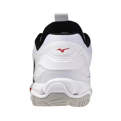 Chaussures Wave Stealth Blanc/Noir/Rouge - Espace-Handball.com
